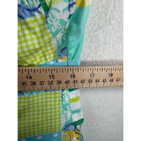 VTG Lily Pulitzer floral spring‎ cottage core halter dress sz M - Picture 5 of 7